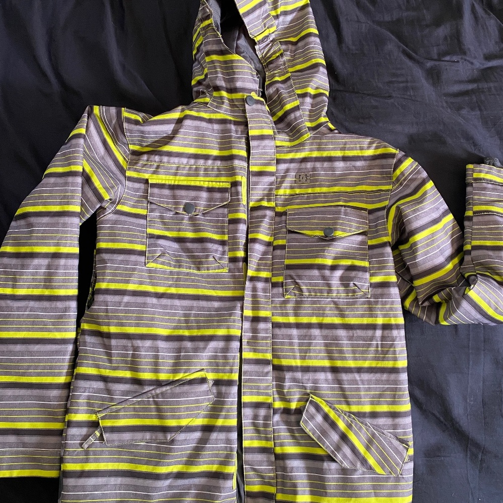 DC Snowboard Jacket - Youth Large - Ski Winter Snow - Striped